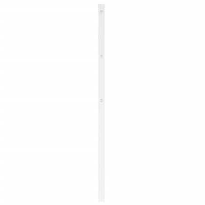 Метална табла за глава, бяла, 107 см