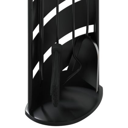 Комплект инструменти за камина, 5 части, 23x15x66 см, стомана