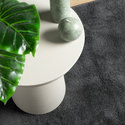 Килим OVIEDO с къс косъм, антрацит, 80x250 см