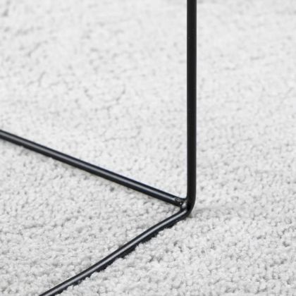 Килим OVIEDO с къс косъм, сив, 120x170 см