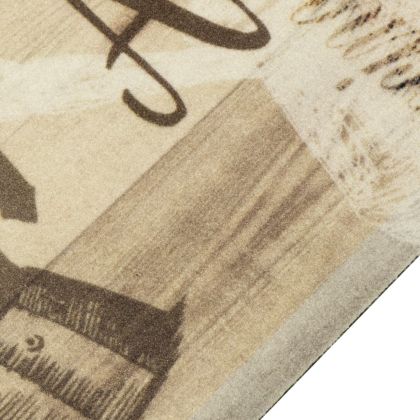 Кухненско килимче, миещо, Coffee, кафяво, 60x300 см, кадифе