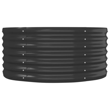 Градинска повдигната леха поцинкована стомана антрацит