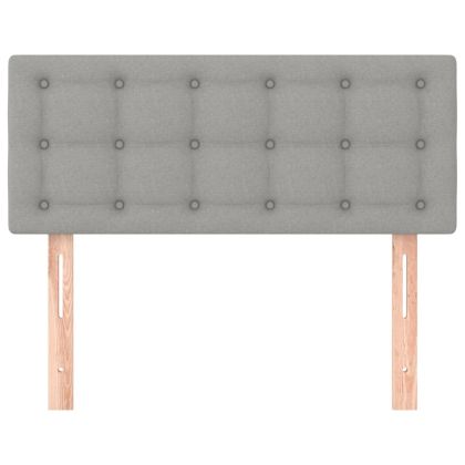 Горна табла за легло, светлосива, 100x5x78/88 см, плат