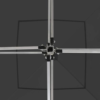 Професионална сгъваема шатра + стени алуминий 2x2 м антрацит