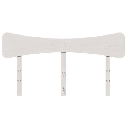 Горна табла, бяла, 160 см, масивно дърво бор