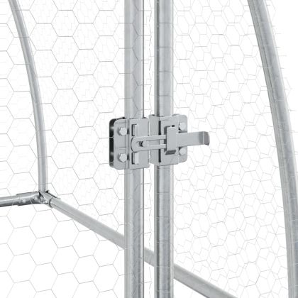 Клетка за пилета сребриста 100x105x120 см поцинкована стомана