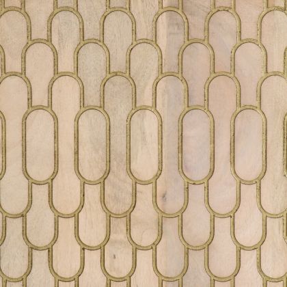 Шкаф за баня 38x33x160 см масивно мангово дърво