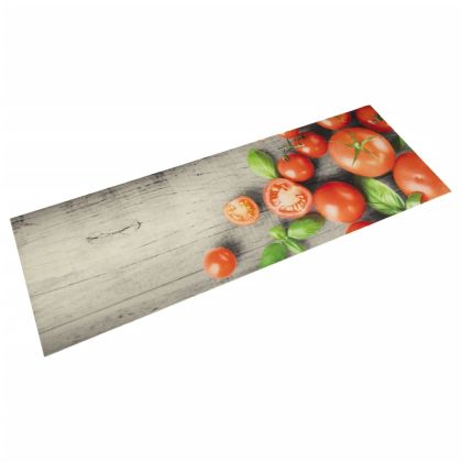 Кухненско килимче, миещо, домати, 60x180 см, кадифе