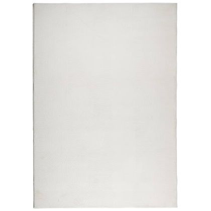 Килим "IZA" с къс косъм, скандинавски вид, кремав, 120x170 см