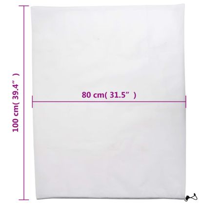 Покривала за растения с шнур, 8 бр, 70 г/м², 0,8x1 м