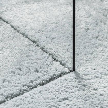 Килим HUARTE с къс косъм, мек и миещ се, син, 80x250 см