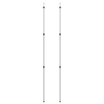 Телескопични прътове за брезент, 102-260 см, 2 бр, алуминий