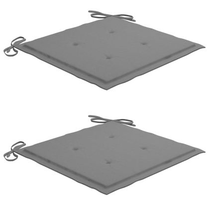 Градински столове с маса за чай и възглавници, акация масив