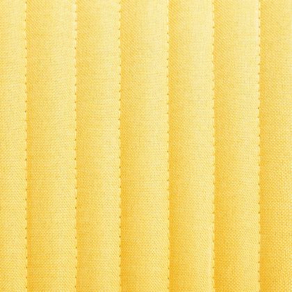 Трапезни столове, 4 бр, жълти, текстил