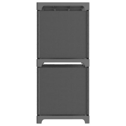 Органайзер с 4 отделения, сив, 69x30x72,5 см, плат