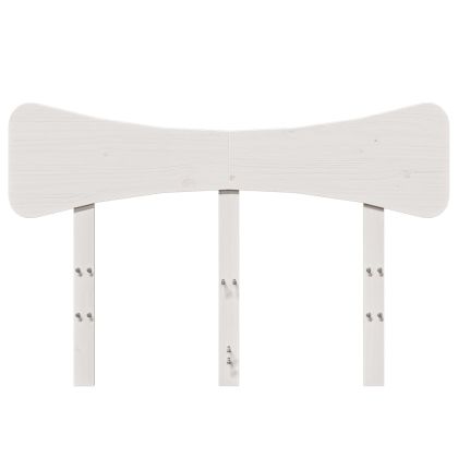 Горна табла, бяла, 135 см, масивно дърво бор