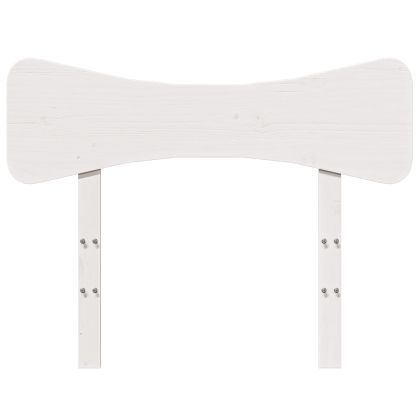 Горна табла, бяла, 90 см, масивно дърво бор