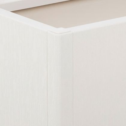 Градински сандък с пергола, бял, 80x36x140 см, PP