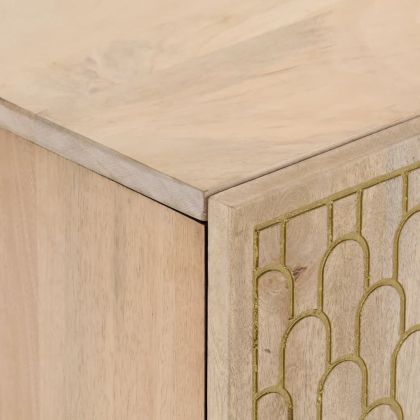 ТВ шкаф, 80x31x46 см, мангово дърво масив