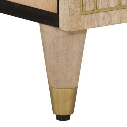 ТВ шкаф, 80x31x46 см, мангово дърво масив