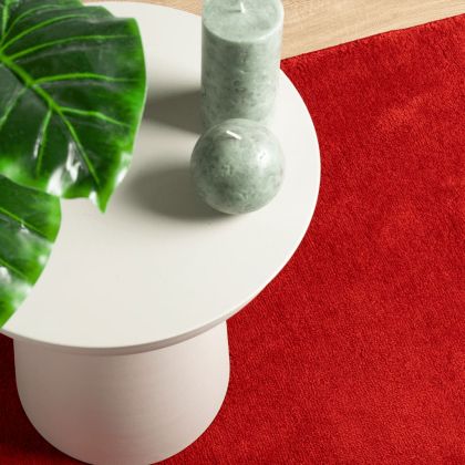 Килим OVIEDO с къс косъм, червен, 160x230 см