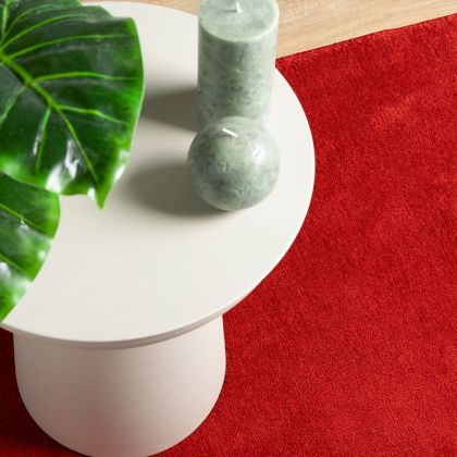 Килим OVIEDO с къс косъм, червен, 200x280 см