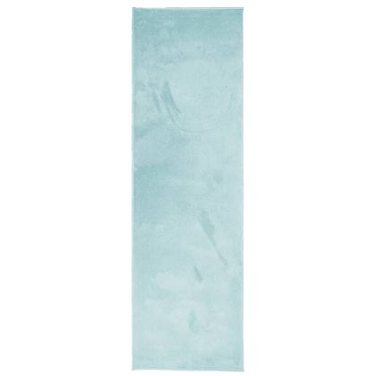 Килим OVIEDO с къс косъм, зелен, 80x250 см