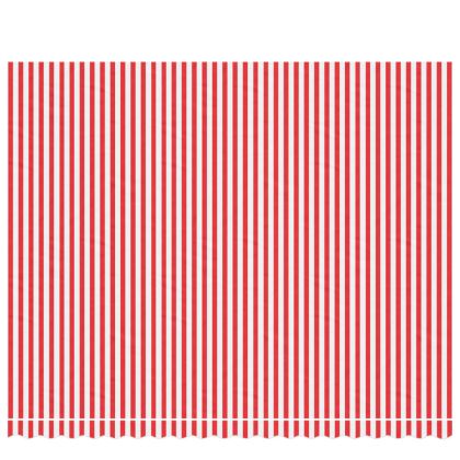 Резервно платнище за тенти, червено-бели ленти, 4,5x3,5 м