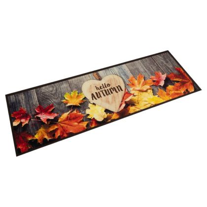 Кухненско килимче, миещо, есен, 45x150 см, кадифе