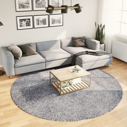 Шаги килим с дълъг косъм "PAMPLONA" модерен син Ø 240 см