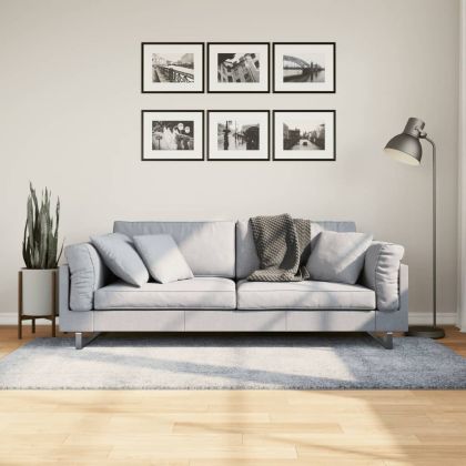 Шаги килим с дълъг косъм "PAMPLONA" модерен син 100x200 см