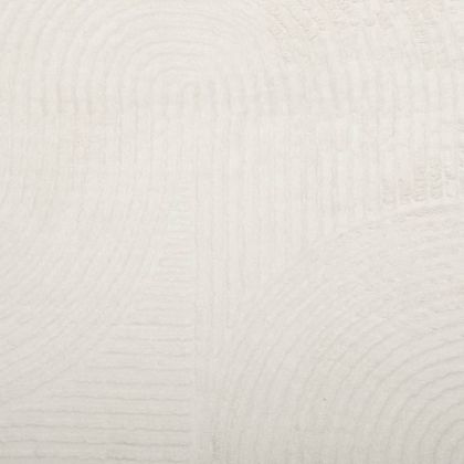 Килим "IZA" с къс косъм, скандинавски вид, кремав, Ø 80 см