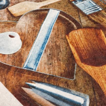 Многоцветно кухненско килимче 60x180 см перящо противоплъзгащо