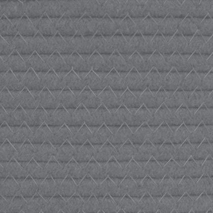 Кош за пране сиво и бяло Ø55x36 см памук