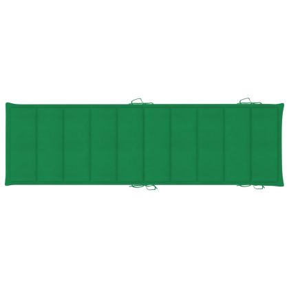 Шезлонги, 2 бр, с възглавници, акациево дърво масив