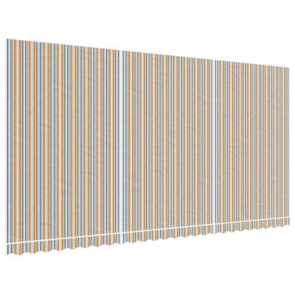 Резервно платнище за тенти, разноцветни ивици, 6x3 м