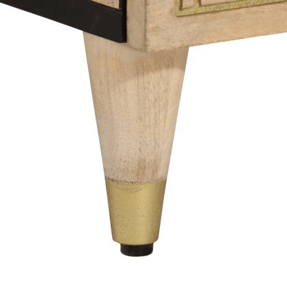 ТВ шкаф, 105x33x46 см, масивно мангово дърво