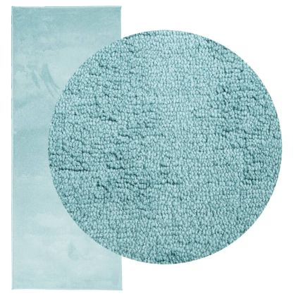 Килим OVIEDO с къс косъм, зелен, 80x200 см