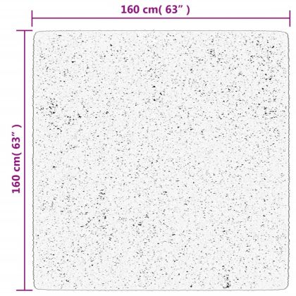 Килим OVIEDO с къс косъм, червен, 160x160 см