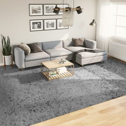 Шаги килим с дълъг косъм "PAMPLONA" модерен сив 300x400 см