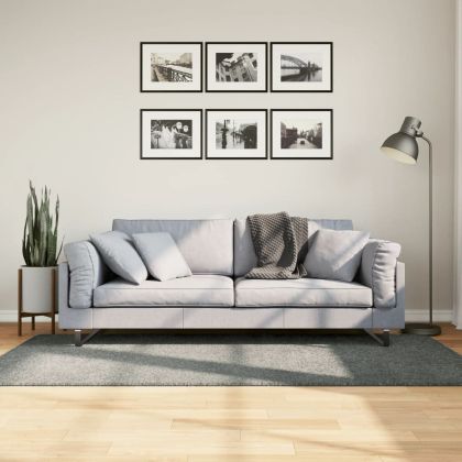 Шаги килим с дълъг косъм "PAMPLONA" модерен зелен 100x200 см