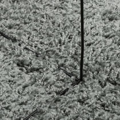 Шаги килим с дълъг косъм "PAMPLONA" модерен зелен Ø 80 см