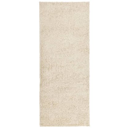 Шаги килим с дълъг косъм "PAMPLONA" модерен златист 80x200 см