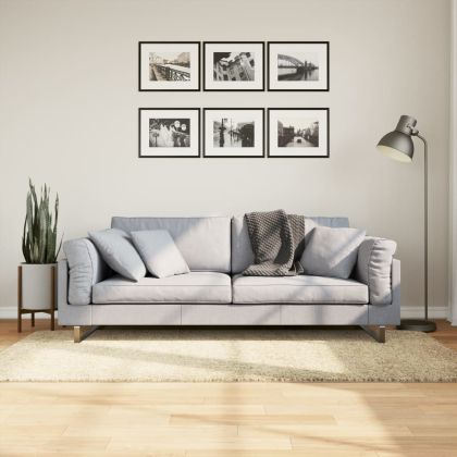 Шаги килим с дълъг косъм "PAMPLONA" модерен златист 100x200 см