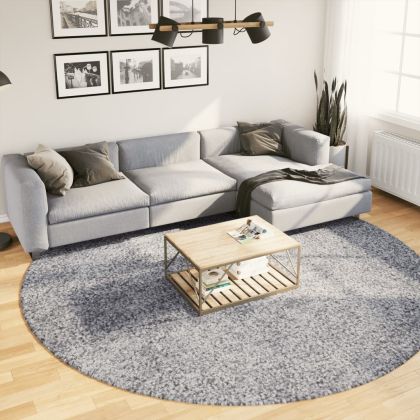 Шаги килим с дълъг косъм "PAMPLONA" модерен син Ø 280 см