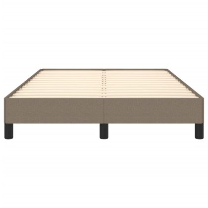 Рамка за легло без матрак, таупе, 120x190 см, плат
