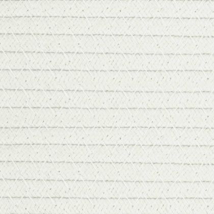 Кош за съхранение, бежово и бяло, Ø40x25 см, памук