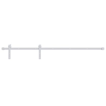 Плъзгаща врата с монтажни части, 80x210 см, борово дърво масив