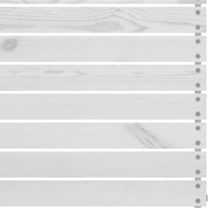 Градински лаундж комплект, 5 части, бял, бор масив