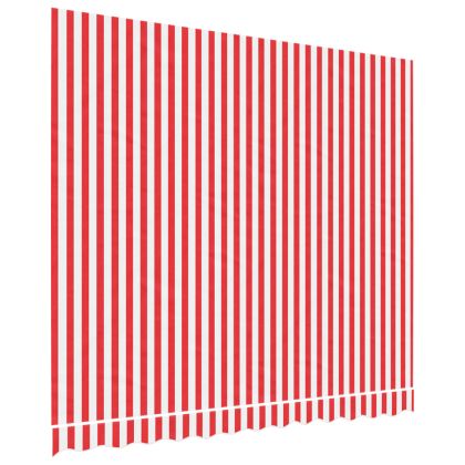 Резервно платнище за тенти, червено-бели ленти, 3х2,5 м